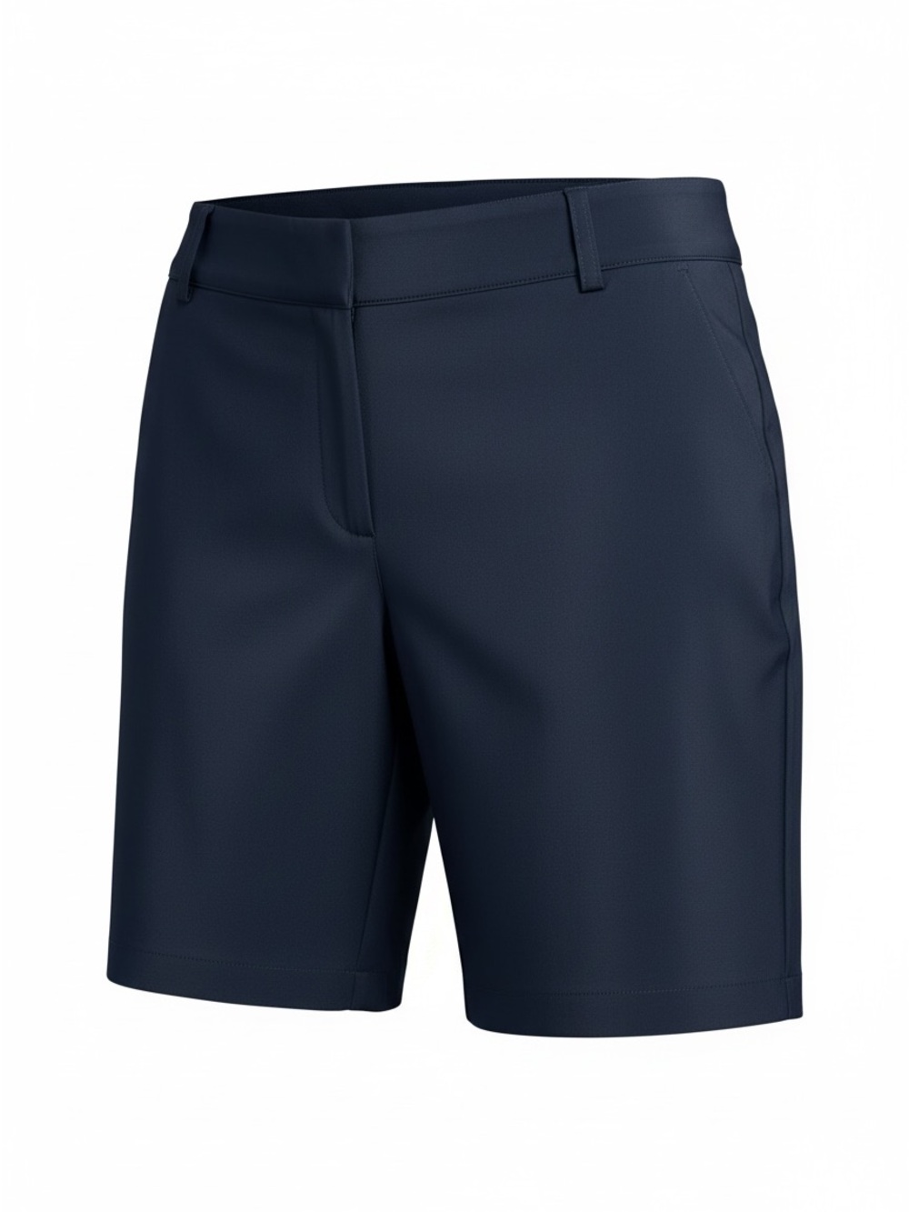 PGA Tour Women's Size 14 Navy Blue Performance Golf Chino Shorts Flat Front NM